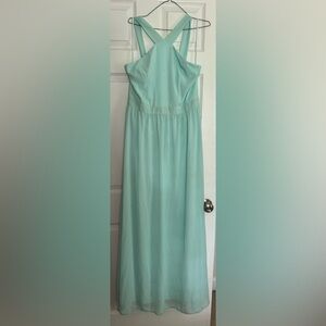 LuLu’s High Neck Formal Dress, Color Seafoam, Size XL